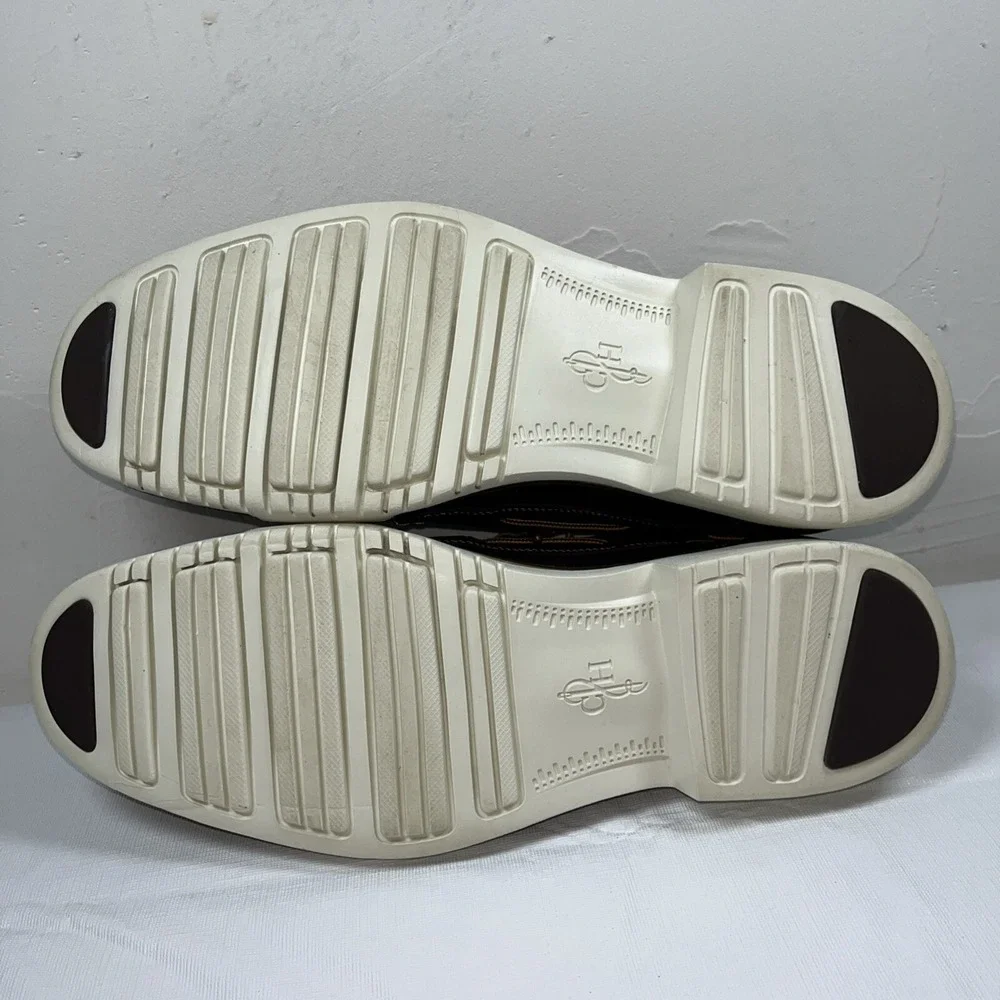 Cole Haan Mens 10M Casual Boat Shoes C12370 Brown‎ Leather Office Carrier Casual